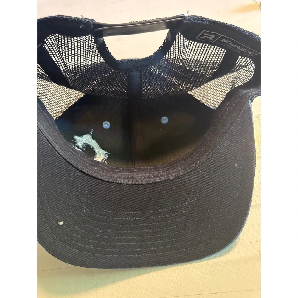 Richardson Trucker Hat Mens OSFA Blue New 112P Mesh Snapback G Logo Cap
